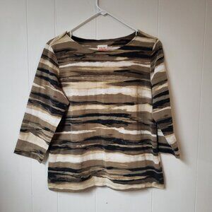 Women's Ruby Rd. Favorites Size L Geometric Top